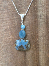 Load image into Gallery viewer, Leland Blue Stacked Pendant on Chain
