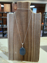 Load image into Gallery viewer, Large Leland Blue Stone Pendant on Chain
