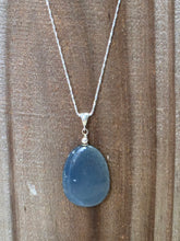 Load image into Gallery viewer, Large Leland Blue Stone Pendant on Chain
