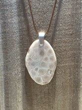 Load image into Gallery viewer, Freeform Petoskey Stone Necklace (Large)
