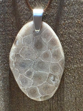 Load image into Gallery viewer, Freeform Petoskey Stone Necklace (Large)
