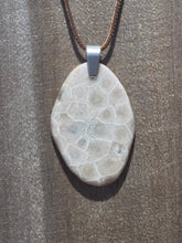 Load image into Gallery viewer, Freeform Petoskey Stone Necklace (Large)
