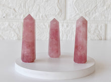 Load image into Gallery viewer, Rose Quartz Obelisk | Crystal Tower | Reiki Stone

