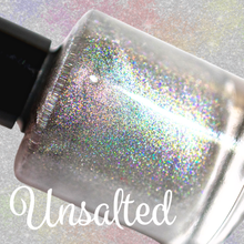 Load image into Gallery viewer, Unsalted ~ Nail Polish Holographic Topper Toxin Free Vegan Eco
