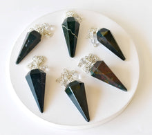 Load image into Gallery viewer, Natural Bloodstone Pendulum
