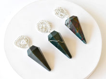 Load image into Gallery viewer, Natural Bloodstone Pendulum
