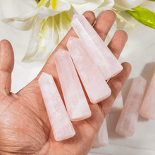 Load image into Gallery viewer, Rose Quartz Obelisk | Crystal Tower | Reiki Stone
