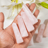 Rose Quartz Obelisk | Crystal Tower | Reiki Stone