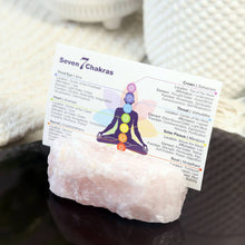 Load image into Gallery viewer, Natural Crystal Card Holder - Rose Quartz Stone
