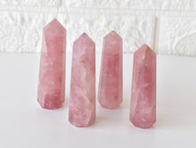 Load image into Gallery viewer, Rose Quartz Obelisk | Crystal Tower | Reiki Stone
