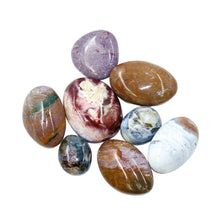 Load image into Gallery viewer, Tumbled Palm Stones Ocean Jasper Madagascar
