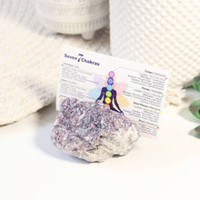 Load image into Gallery viewer, Natural Crystal Card Holder - Lepidolite Stone
