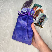 Load image into Gallery viewer, Purple &amp; Blue Tarot Deck Bag
