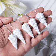 Load image into Gallery viewer, Natural Howlite Pendulum
