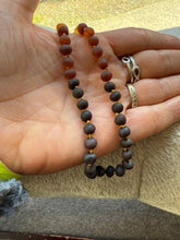 Load image into Gallery viewer, Raw Rainbow Amber Necklace: Adult Small
