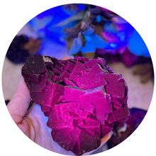 Load image into Gallery viewer, RARE Black Rose Fluorite UV Reactive Crystal: 400-499 Grams
