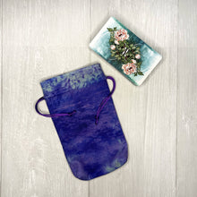 Load image into Gallery viewer, Purple &amp; Blue Tarot Deck Bag
