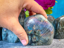 Load image into Gallery viewer, Purple Labradorite Crystal Freeform, Rainbow Labradorite: 250-299 gram
