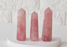 Load image into Gallery viewer, Rose Quartz Obelisk | Crystal Tower | Reiki Stone
