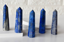 Load image into Gallery viewer, Lapis Lazuli Obelisk | Crystal Tower | Reiki Stone
