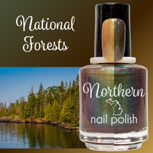Load image into Gallery viewer, National Forests ~ Mood Change Nail Polish Vegan toxin free
