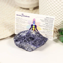 Load image into Gallery viewer, Natural Crystal Card Holder - Sodalite Stone
