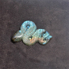 Load image into Gallery viewer, Natural Labradorite Snake Carving
