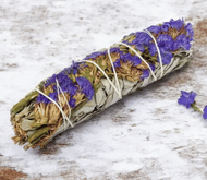 Organic White Sage 4 In Blue Sinuata