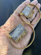 Necklace Citrine Raw Gold