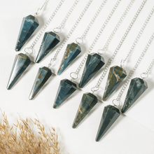 Load image into Gallery viewer, Natural Bloodstone Pendulum
