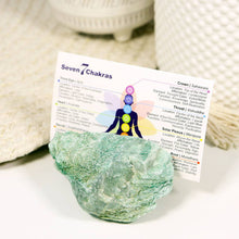 Load image into Gallery viewer, Natural Crystal Card Holder - Fuchsite Stone
