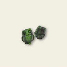 Load image into Gallery viewer, Crystal Mini Owls: Ruby in Zoisite
