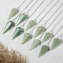 Load image into Gallery viewer, Natural Green Aventurine Pendulum
