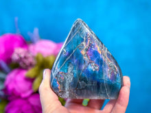 Load image into Gallery viewer, Purple Labradorite Crystal Freeform, Rainbow Labradorite: 250-299 gram
