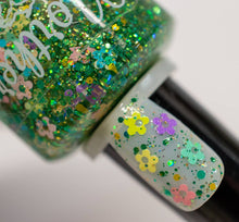 Load image into Gallery viewer, Garden Party ~ Glitter Nail Polish Vegan Indie Flower Power
