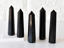 Load image into Gallery viewer, Black Tourmaline Obelisk | Crystal Tower | Crystal Point
