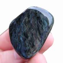 Load image into Gallery viewer, Mexican Velvet Obsidian Tumbled Polished Pocket Stone-2 " (one stone)

