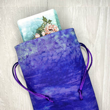Load image into Gallery viewer, Purple &amp; Blue Tarot Deck Bag
