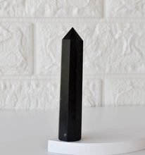 Load image into Gallery viewer, Black Tourmaline Obelisk | Crystal Tower | Crystal Point
