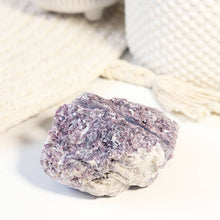 Load image into Gallery viewer, Natural Crystal Card Holder - Lepidolite Stone
