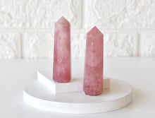 Load image into Gallery viewer, Rose Quartz Obelisk | Crystal Tower | Reiki Stone
